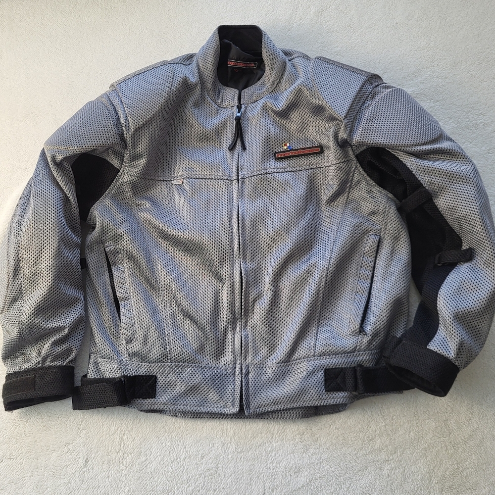 Motoboss Heavy Duty Motorcycle Jacket with Padding Men's Size Large - Picture 1 of 15